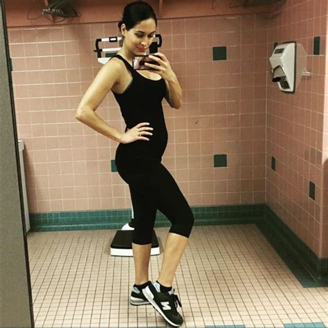 Barely There Bump From Brie Bellas Pregnancy Pics E News