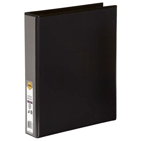 Marbig Clearview 38mm 4d Ring Insert Binder A4 Black 5414002b