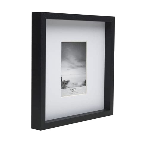 black 16 x 16 gallery frame matted to 5 x 7 mikasa