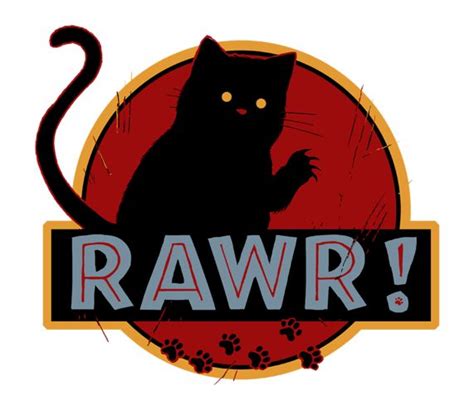 Rawr Logo Design Art Cat Painting Cat Art