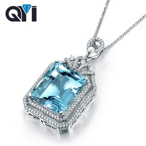 Aliexpress Com Buy Qyi Luxury Ct Emerald Cut Gemstone Natural Sky
