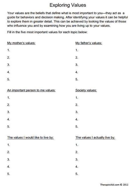 Marriage Worksheets