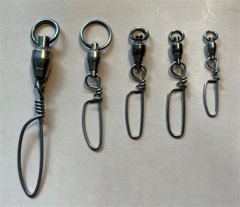 All Sampo Coastlock Swivels Five Sizes Mikes Falconry Supplies