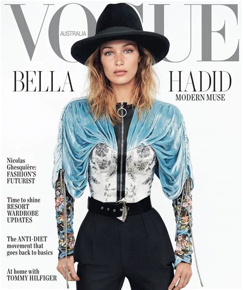 Bella Hadid On The Cover Of Vogue Magazine Australia November 2019