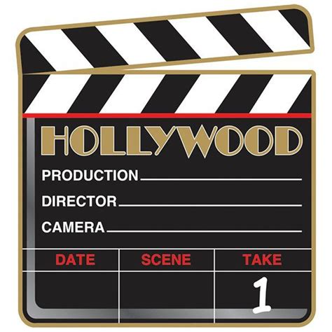 Hollywood Clapboard Cutouts Wallys Party Supply Store Hollywood