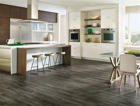 Armstrong Luxury Vinyl Plank Flooring Lvp Gray Wood Look Kitchen