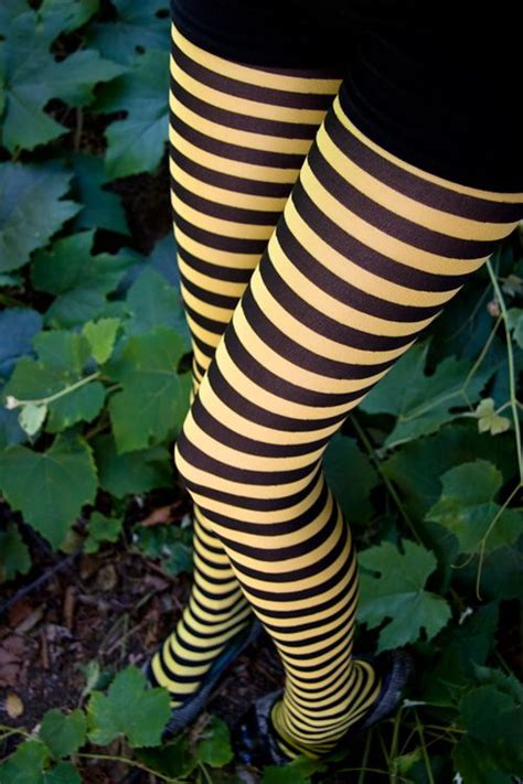 Leg Avenue Bumble Bee Striped Tights By Sock Dreams As Seen In The