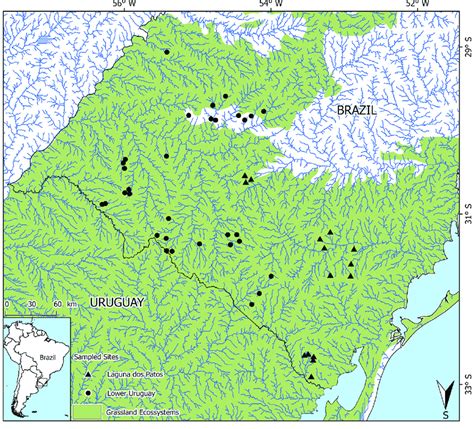 Location Of The Study Area And Fish Sampling Sites N 47 Sampling