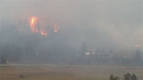 Rock Creek And Westbridge Evacuated 2500 Hectare Fire Threatens Homes