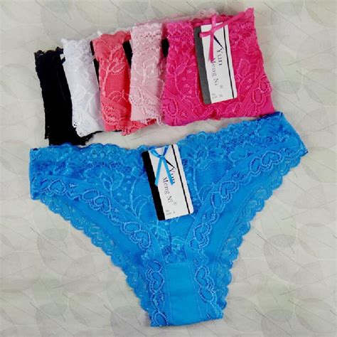 Sheer Laced Cotton Bikini Brief Pants Sexy Women Underwear Underpants Stretched Lady Panties Hot