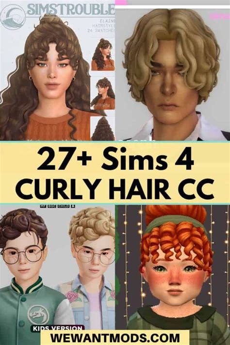 27 Stylish Sims 4 Curly Hair Cc We Want Mods Sims 4 Curly Hair