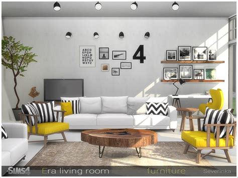 Set Of Furniture For Living Room In Scandinavian Style Found In Tsr