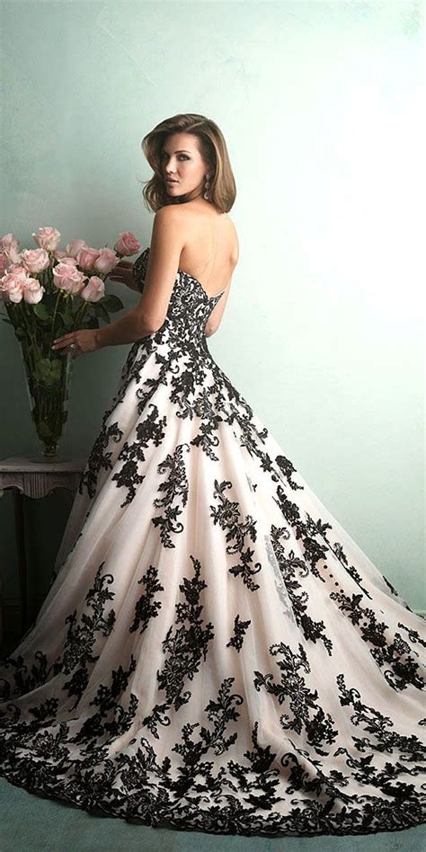 18 Gorgeous Black Wedding Dresses See More Weddingforward