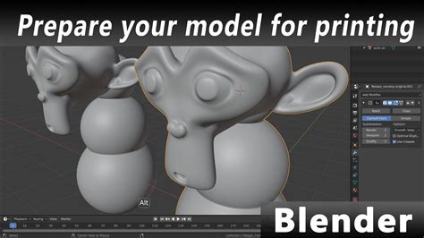 prepare your model for 3d printing in blender youtube