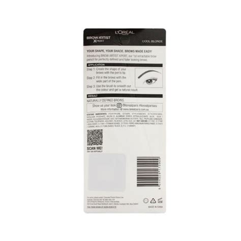 Loreal Paris 3g Brow Artist Xpert Cool Blonde