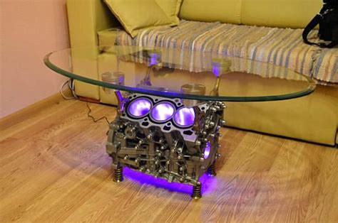 New video big block ford engine coffee table. Engine Block Coffee Table-(love the light idea) | Engine ...