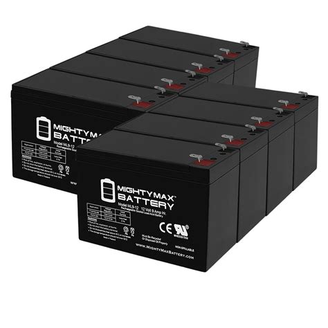 Schwinn S500 12v 9ah Upg Sla Battery 8 Pack