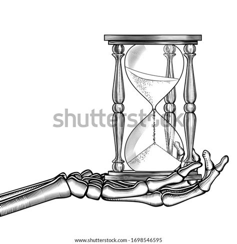 Skeleton With Hourglass Over 520 Royalty Free Licensable Stock