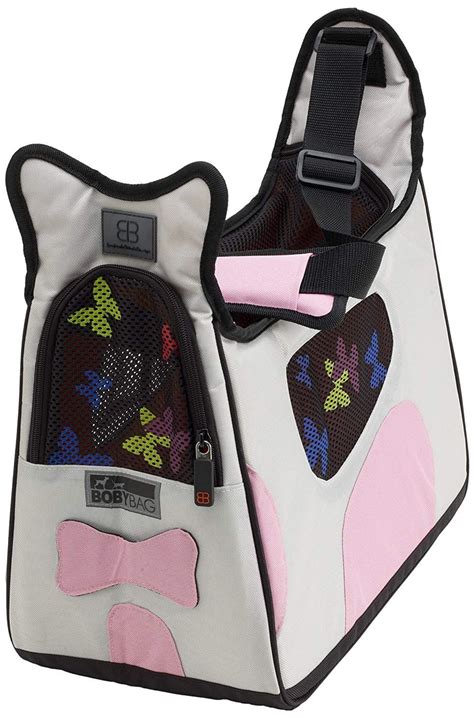 Petego Boby Bag Pet Carrier With Forma Frame Grey And Pink Pet