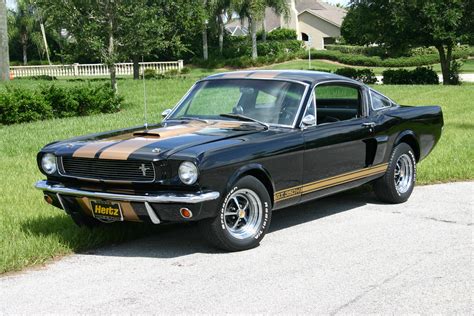 Raven Black 1966 Ford Mustang Shelby Gt 350 Hertz Fastback