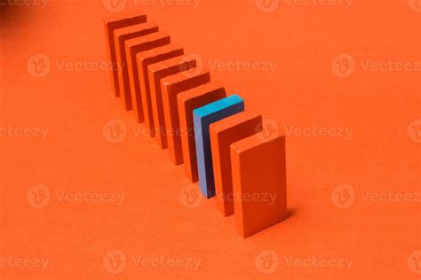 Concept Creative Logical Thinking Art The Domino Effect Concept For