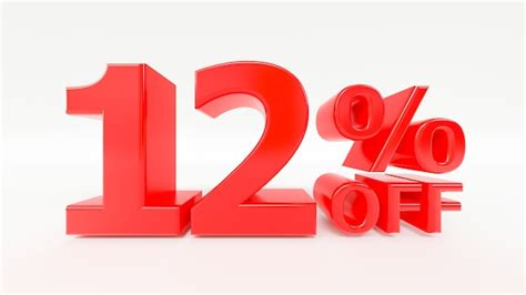 Premium Photo 20 Percent Off 3d Text In White Background
