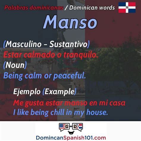 So, the literal translation of nos vemos is we. What does manso mean in the Dominican Republic? / ¿Qué ...