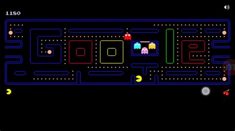 To play the game, go to google.com during the next 48 hours (because it's too cool to keep for just one day). Google Games - Pacman (30th Anniversary) - YouTube