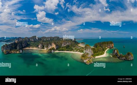 Beautiful Scenic Tropical Paradise Thai Landscape Seascape Beach Nature