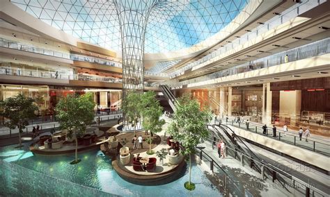 Luwan Shopping Mall Interior Rendering Roye Frontop Cgarchitect