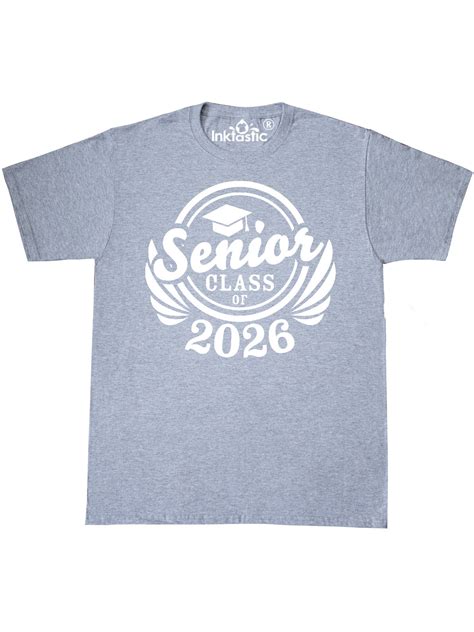 Inktastic Senior Class Of 2026 In White With Graduation Cap T Shirt