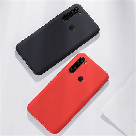 For Xiaomi Redmi Note 8t Case Bakeey Smooth Liquid Silicone Rubber Back