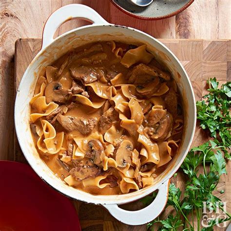 Easy beef stroganoff that tastes like the hamburger helper version, but without the preservatives and added salt. Smoky Beef Stroganoff with Cremini Mushrooms | Recipe | Beef stroganoff, Recipes, Stuffed mushrooms