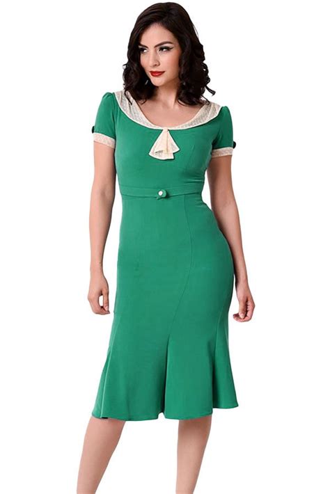 Women Elegant Green Party Dress With Sleeves Online Store For Women Sexy Dresses