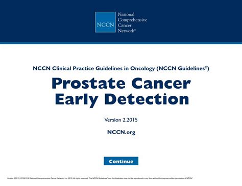 PDF NCCN Clinical Practice Guidelines In Oncology NCCN NCCN Guidelines Index Prostate