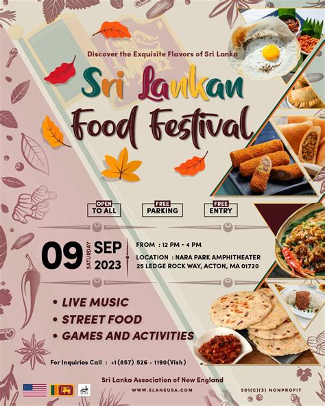 Sep 9 Sri Lankan Food Festival Acton Ma Patch