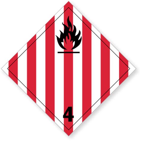 Flammable Placards For Classes And Hazardous Materials