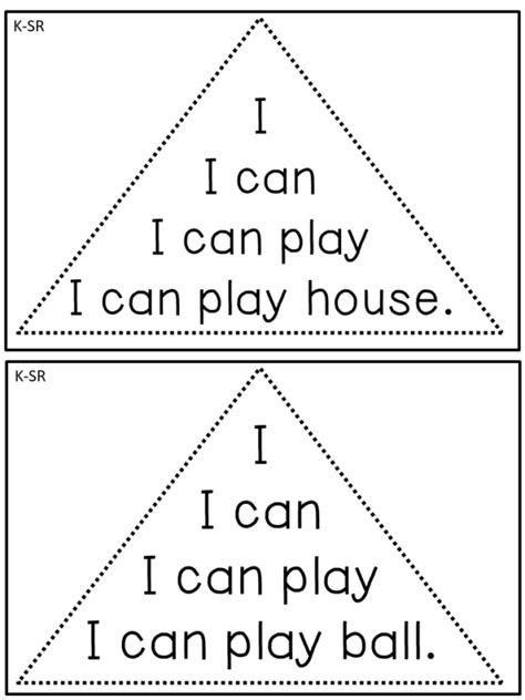 Reading Fluency Passages Fluency Triangles® Kindergarten Struggling