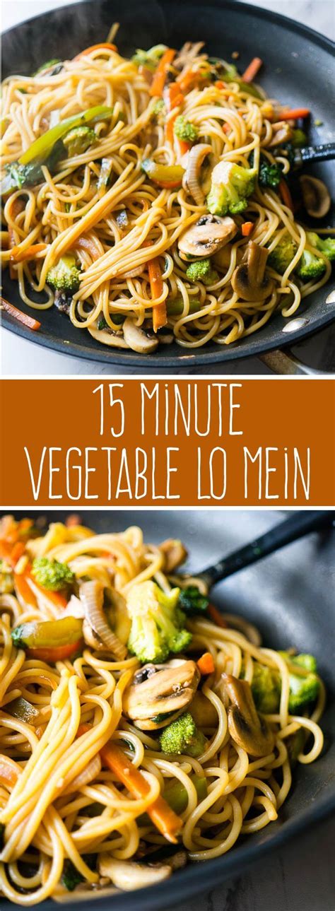 This vegetable lo mein is easy to make and comes together in under 30 minutes! 15 Minute Vegetable Lo Mein | Recipe | Vegetable lo mein ...