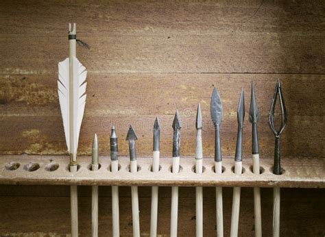 Medieval Arrows And Arrowheads Stock Photo Image Of Culture Feather