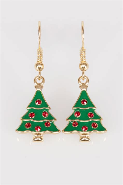 Multi Christmas Tree Novelty Dangle Earrings