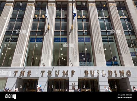 The Trump Building In The Financial District New York City Stock Photo