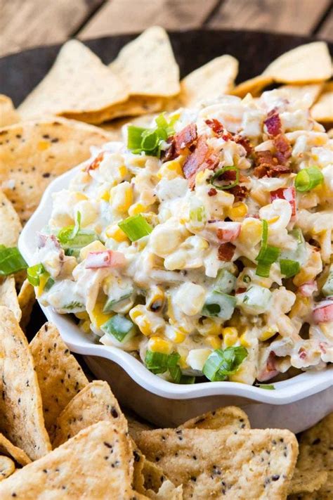 Bacon And Ranch Corn Dip Recipe Quick And Easy Oh Sweet Basil