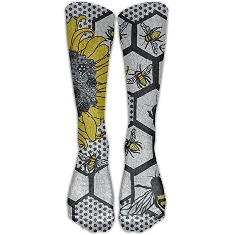 Sunflower Bee Beehive Knee High Graduated Compression Socks For Women And Men Best Medical