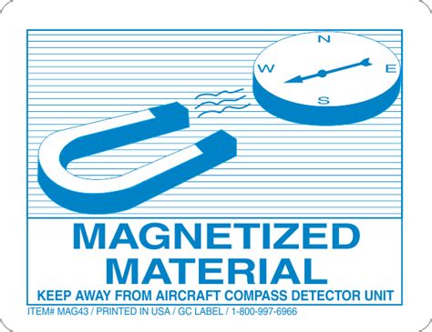 Magnetized Material Label