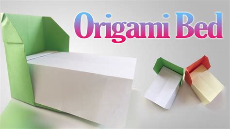 Origami Bed How To Make A Paper Bed Origami Bed Tutorial Origami