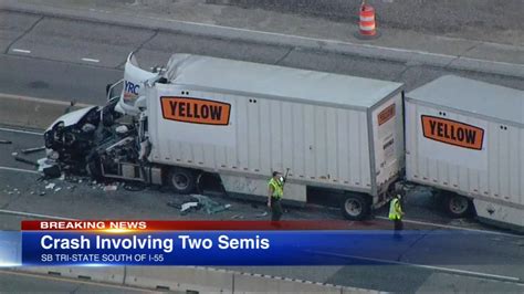 Tri State Tollway Crash 1 Killed After 2 Semis Crash On I 294 South Of I 5 Flipboard