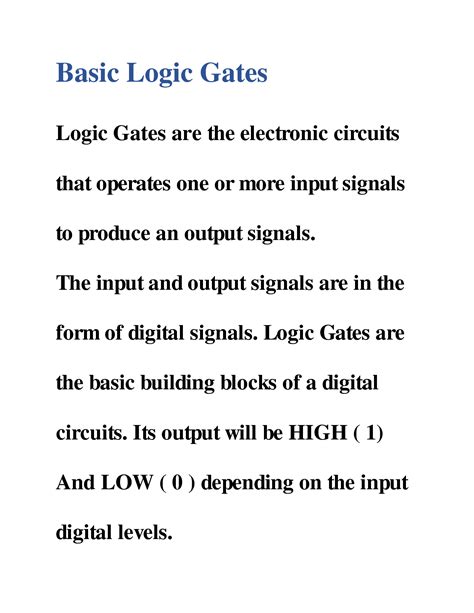 Solution Basic Logic Gates Studypool