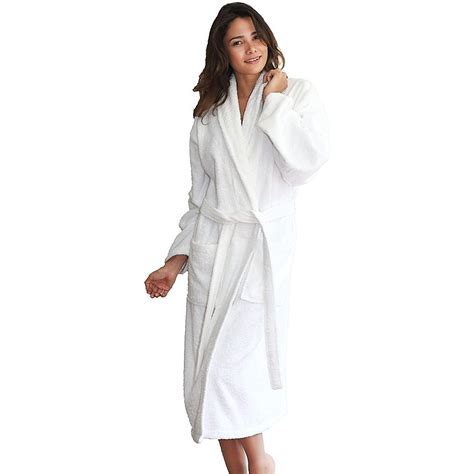 Linum Home Textiles Largeextra Large Terry Unisex Turkish Cotton Bathrobe In White Bed Bath