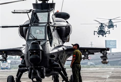 WZ-10 Attack Helicopters of the Peoples Liberation Army (PLA) | Global ...
